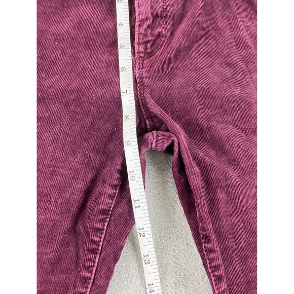 LOFT Modern Boot Corduroy Pants Burgundy Women's Size 10 Flared - Picture 10 of 11
